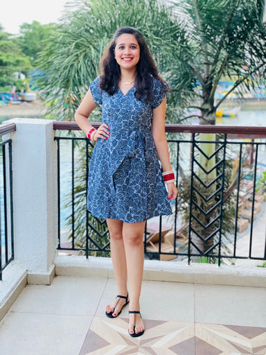 Blue Wrap Dress