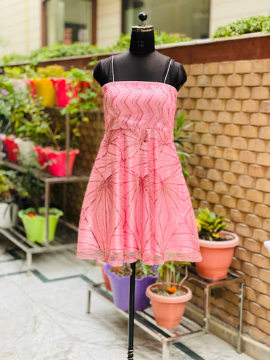 Pink Sequin Dress