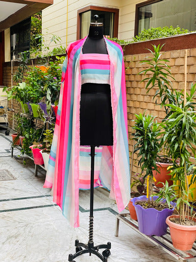 Pastel Stripes Twin Set