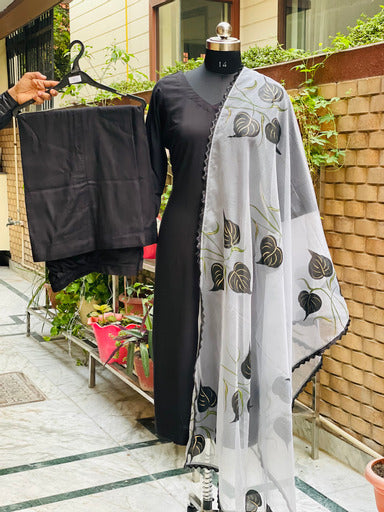 Black Rayon Suit