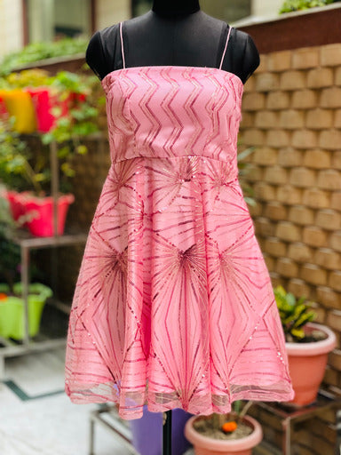 Pink Sequin Dress