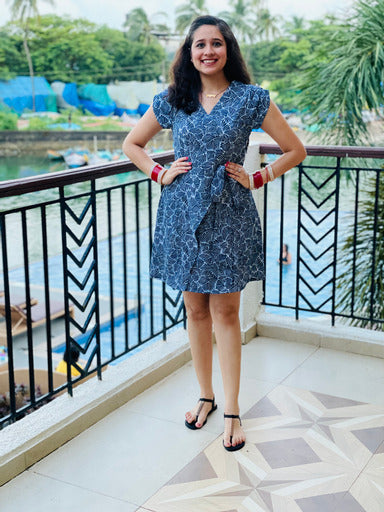 Blue Wrap Dress