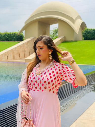 Baby Pink Stunning Anarkali