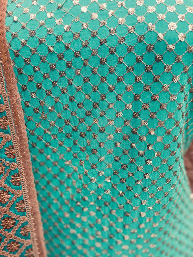 Teal Green Lehenga