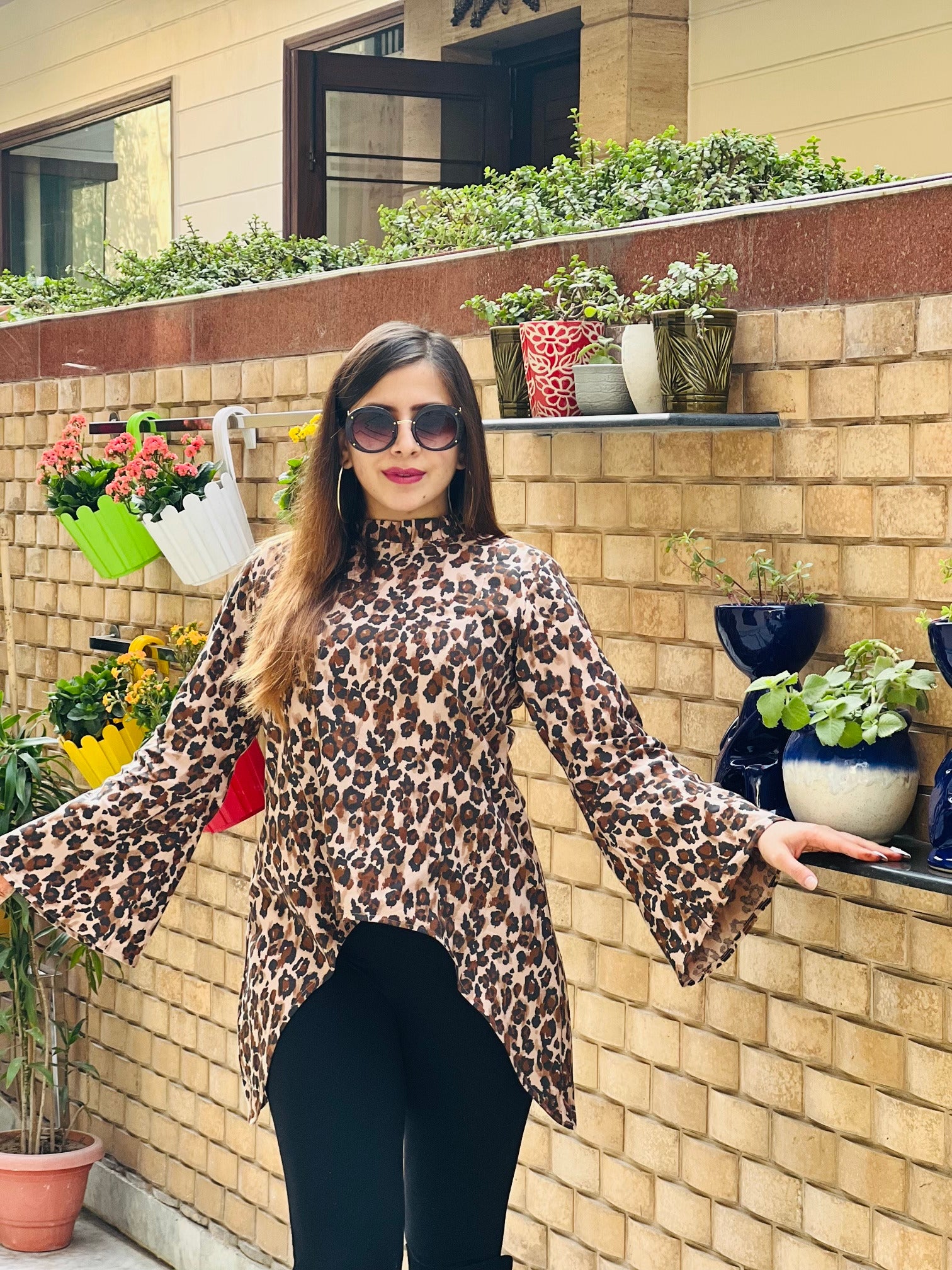 Cheetah Soft Twill Top