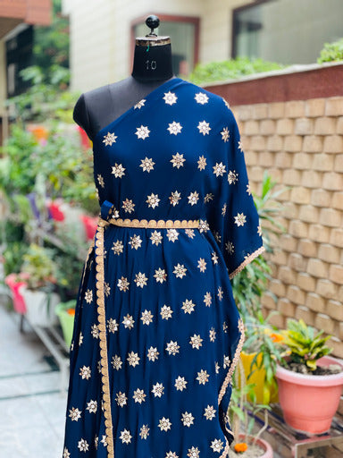 Navy Blue Festive Co-Ord