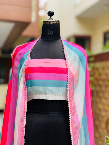 Pastel Stripes Twin Set